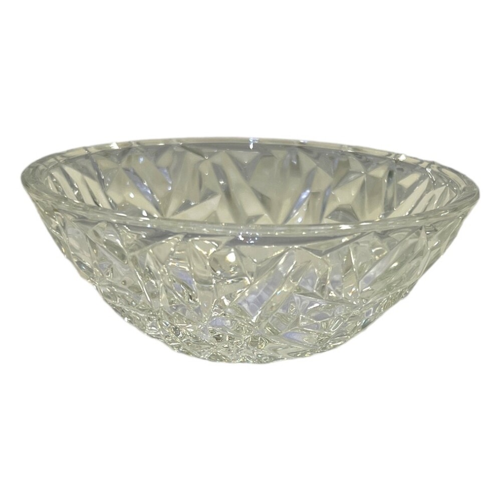 Vintage Tiffany & Co. Crystal "Rock Cut" Bowl ~ 6"